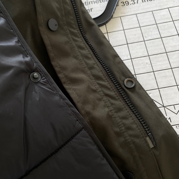 Andrew Marc - Olive Water Resistent Cargo Trench Jacket - Picture 3 of 8